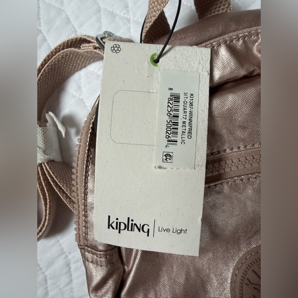 Kipling Quartz Metalic Mini Backpack - Picture 5 of 7